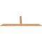 Ekena Millwork Portland Smooth Timber Gable Bracket, Western Red Cedar, 72"W x 24"H x 1 1/2"D x 3 1/2"F, 8/12 Pitch GBW072X24X0204POR00SWR - alternate 3
